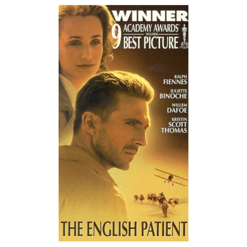 The English Patient VHS Video Tape Movie Ralph Fiennes,Juliette Binoche,New